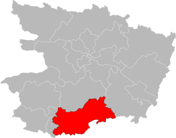 Carte de situation du canton