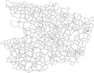 Carte des communes en 2012.