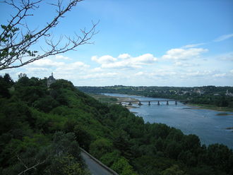 Photographie d'une vue sur la Loire à Champtoceaux.