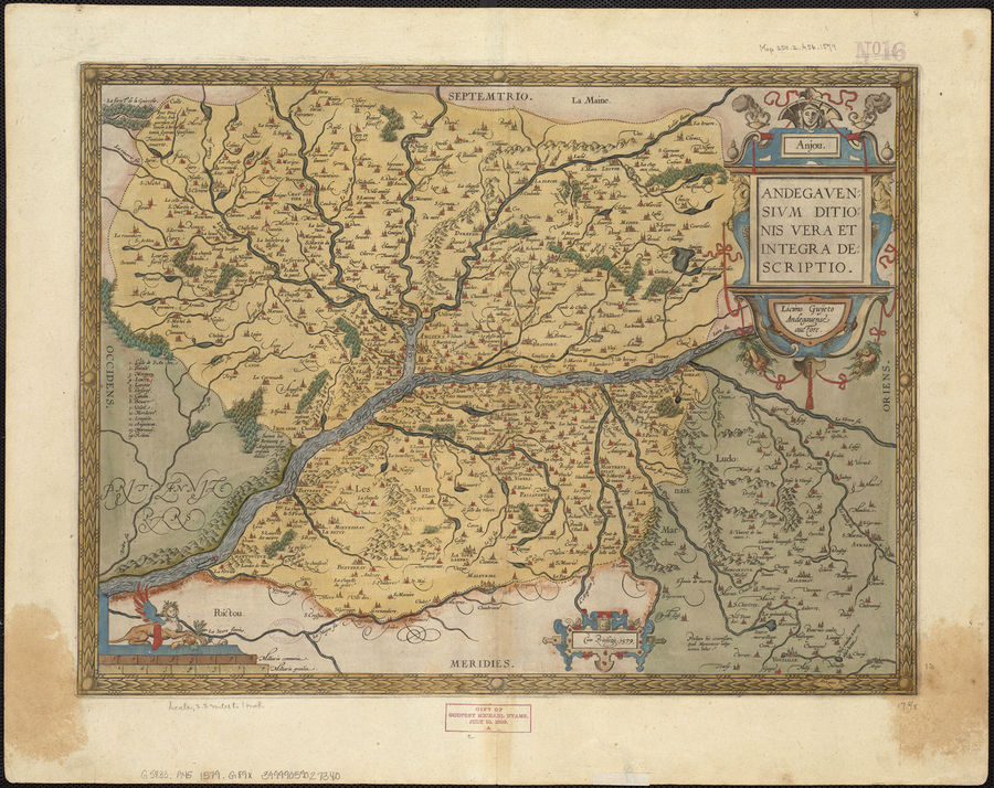 Carte du XVIe siècle de Lézin Guyet.