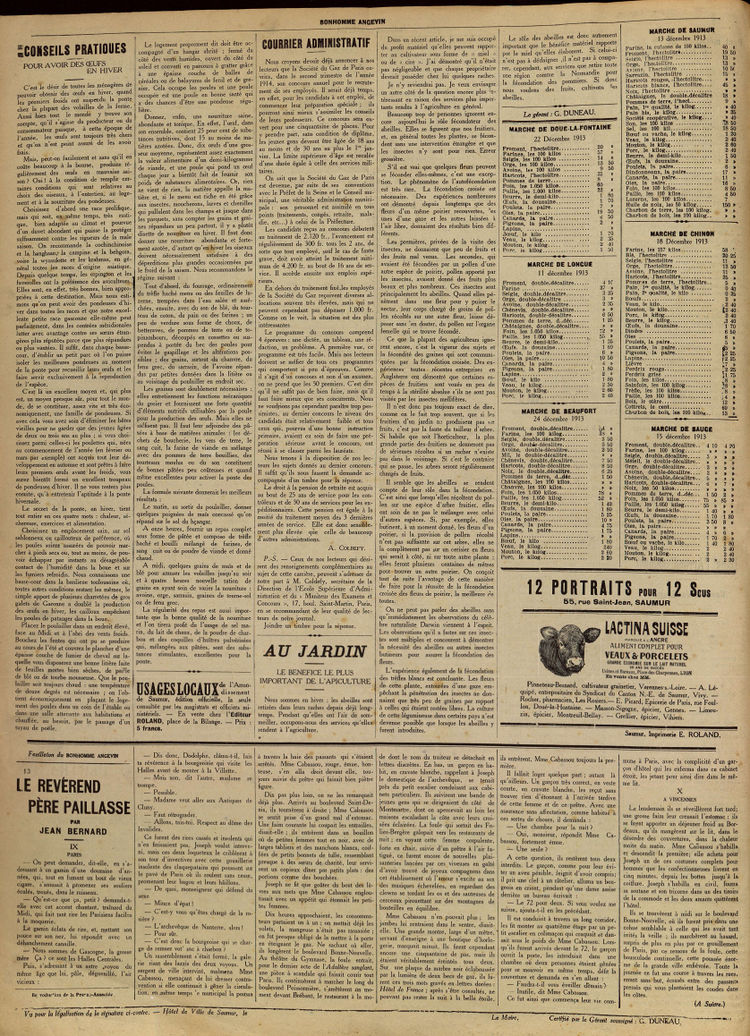 Page 4 du Bonhomme angevin du 28 décembre 1913.