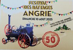 Affiche de la Fête des battages 2025 d'Angrie.