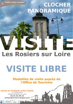 Affiche de la visite du clocher panoramique des Rosiers-sur-Loire.