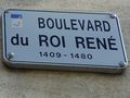 Boulevard du roi René à Angers.