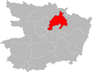 Carte de situation du canton.