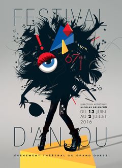 Affiche du festival d'Anjou 2016.