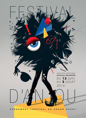 Affiche du festival d'Anjou 2016.