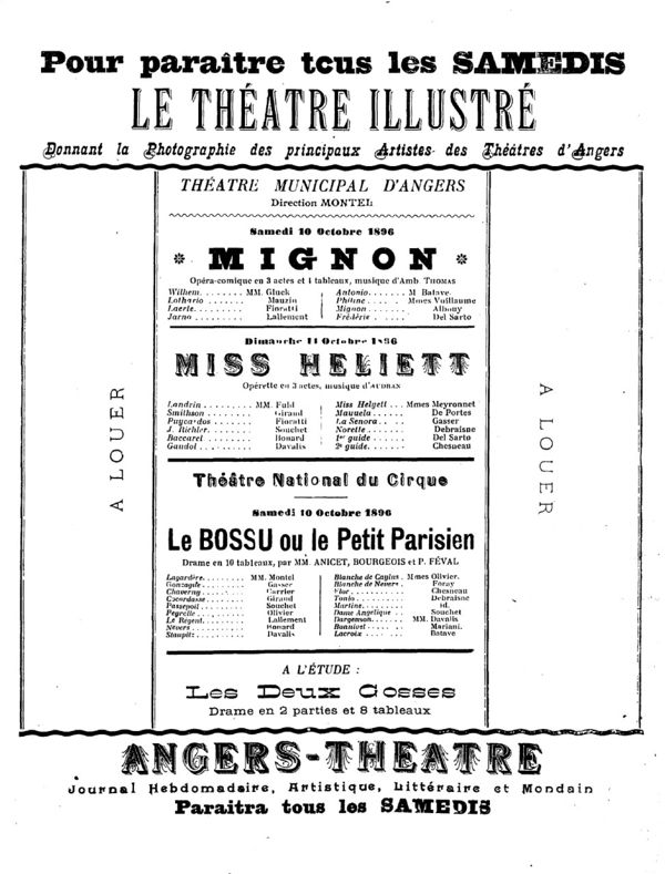 Page 6 du Théâtre illustré du 10 octobre 1896.
