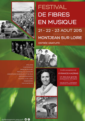 Affiche 2015 du festival de Fibres en musiques.