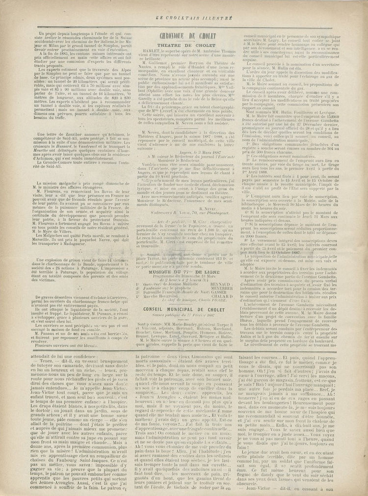 Page 2 du périodique Le Choletais.