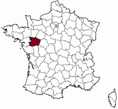 La région d'Angers Maine-et-Loire.