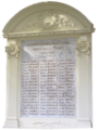 La stèle commémorative