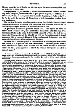 Dictionnaire Célestin Port de 1874, page XLV.