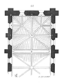 Dessin des voutes de l'église.