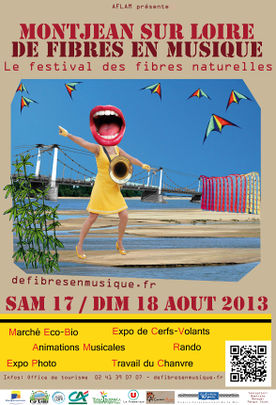 Affiche 2013 du festival de Fibres en musiques.