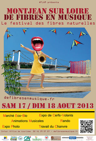 Affiche du festival de Fibres en musiques.