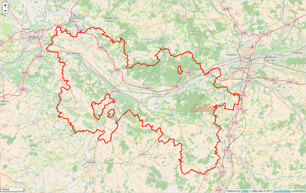 Carte du périmètre du parc.