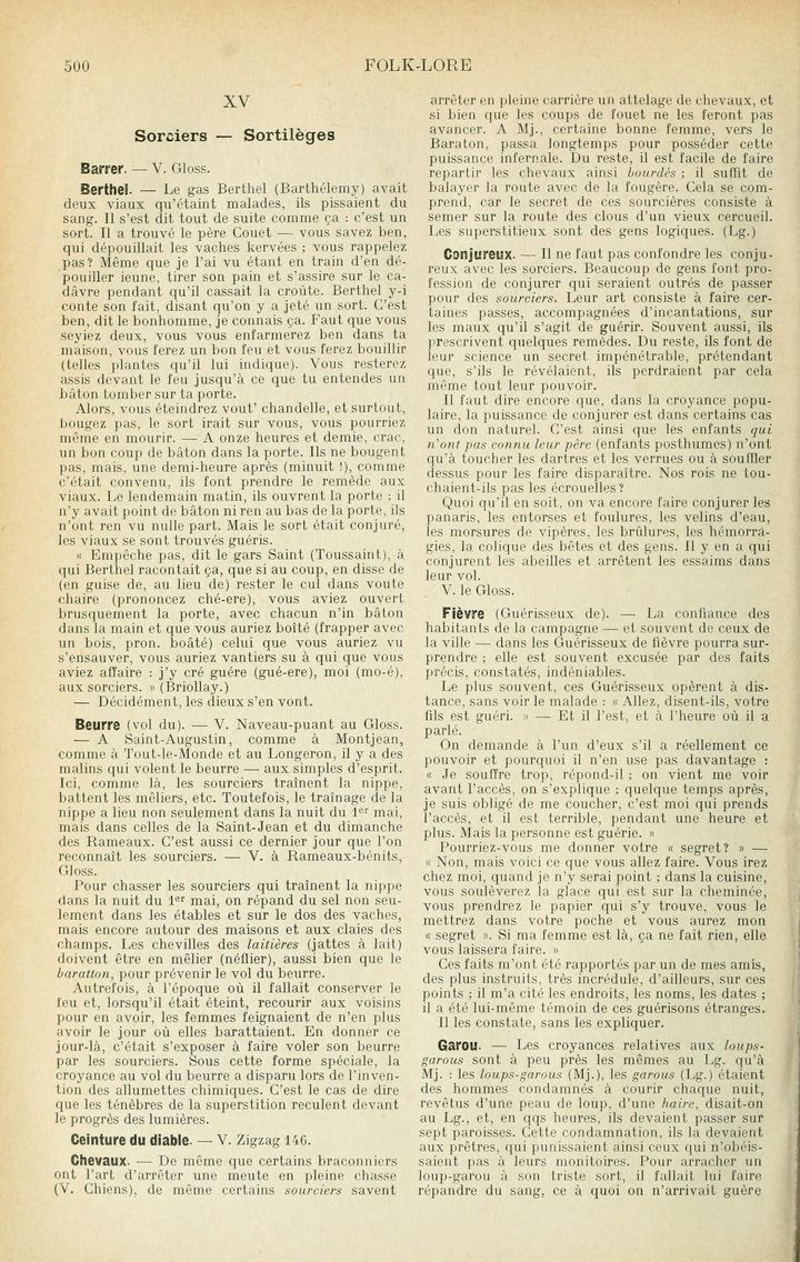 Page 500 du tome second du glossaire.