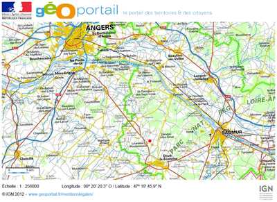 Situation cartographique de Louresse-Rochemenier.