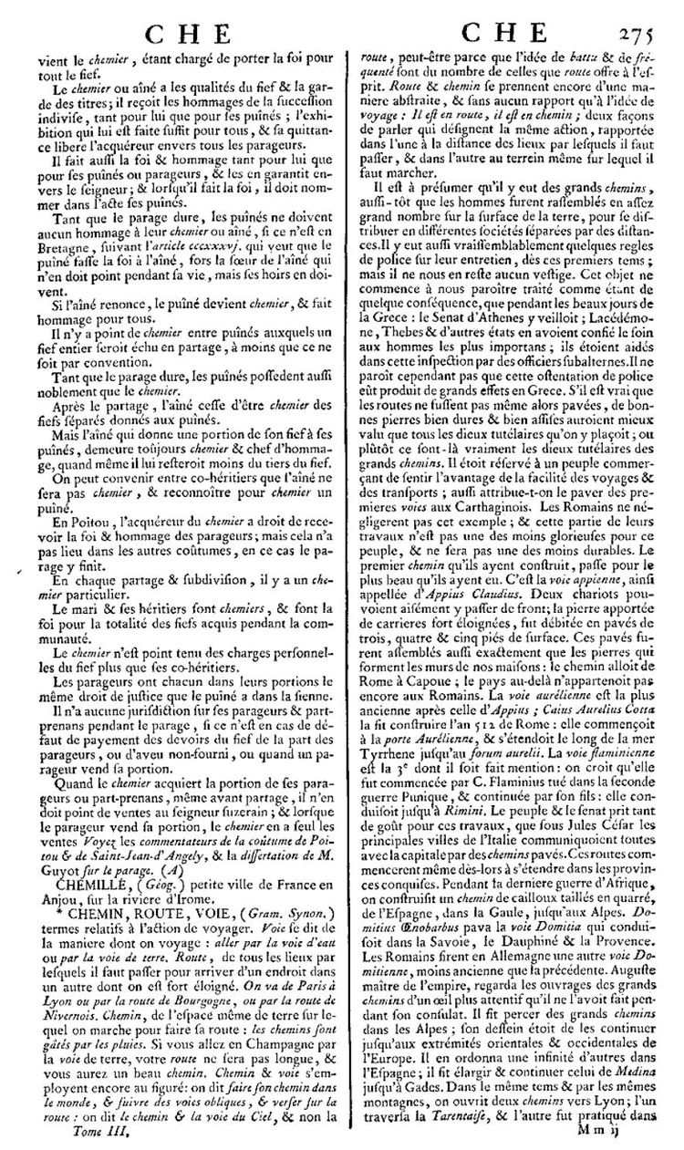 Page 275 du 3e tome de l’Encyclopédie de Diderot et d’Alembert.