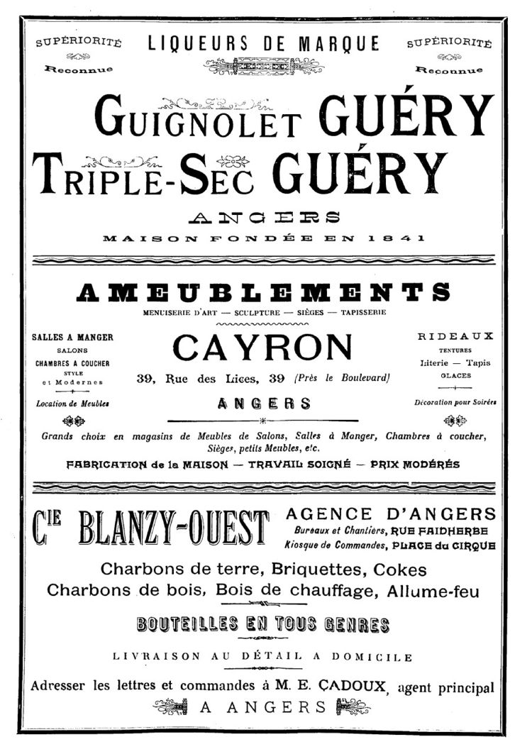 Seconde de couverture du Théâtre illustré du 10 octobre 1896.