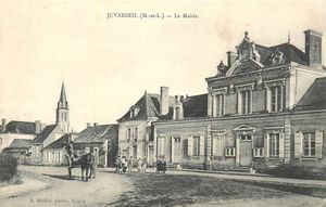 Carte postale ancienne de la mairie.