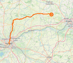 Carte du cours du Erdre.