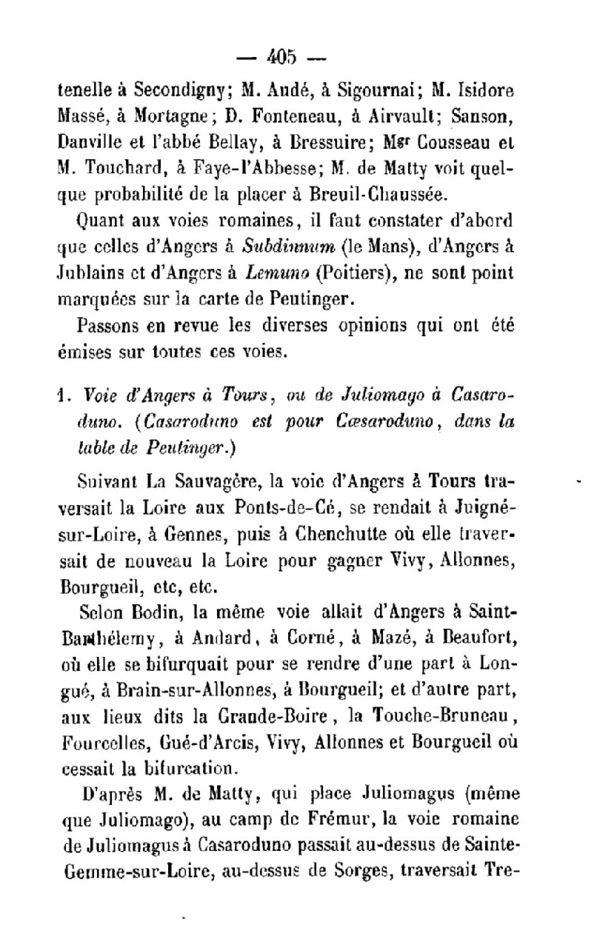 Page 405 du répertoire archéologique.