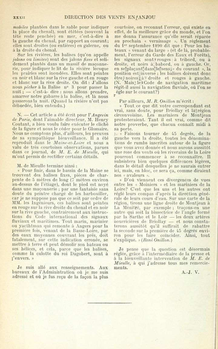 Page XXXII du 1er volume du glossaire.