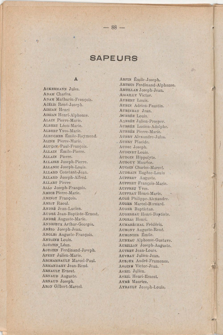 Page 88 de Historique du 6e régiment du génie - Guerre 1914 1918.