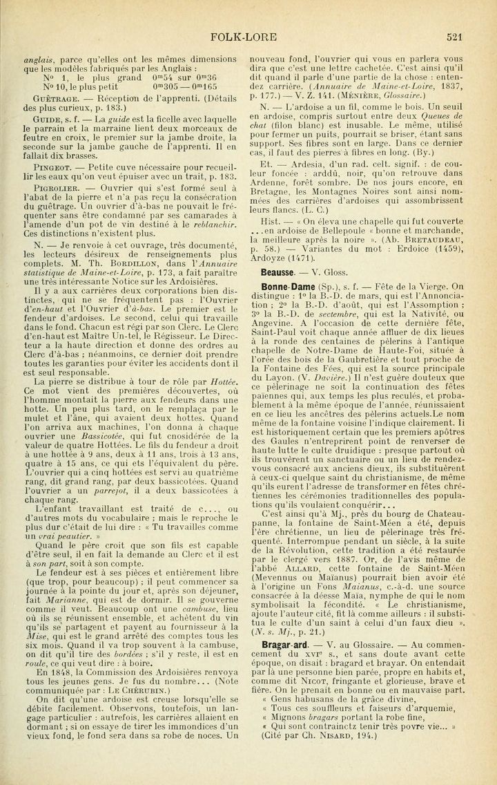 Page 521 du tome second du glossaire.