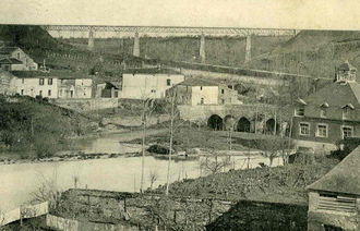 Vue d'ensemble de Montrevault (1918).