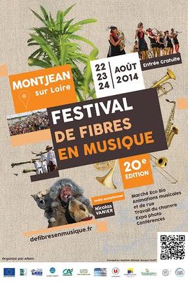 Affiche 2014 du festival de Fibres en musiques.