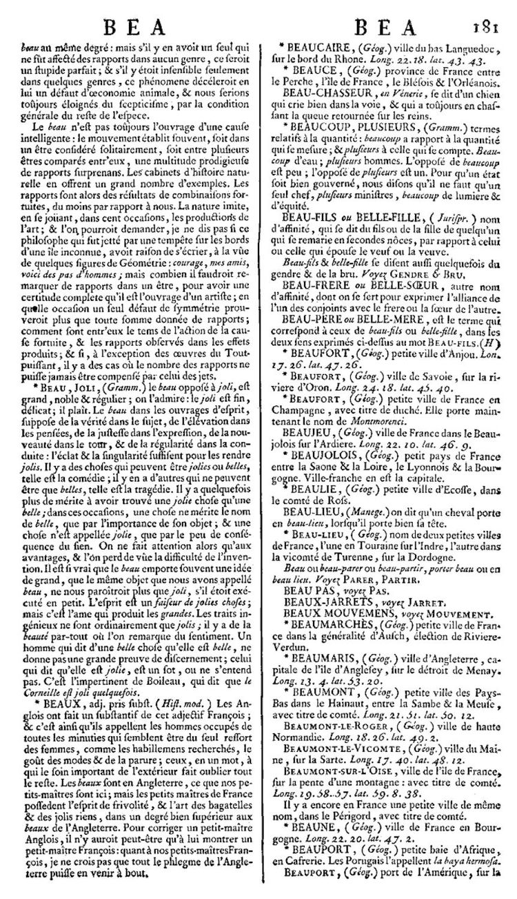 Page 181 du 2e tome de l’Encyclopédie de Diderot et d’Alembert.