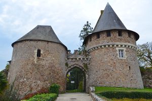 Photographie des vestiges du château.