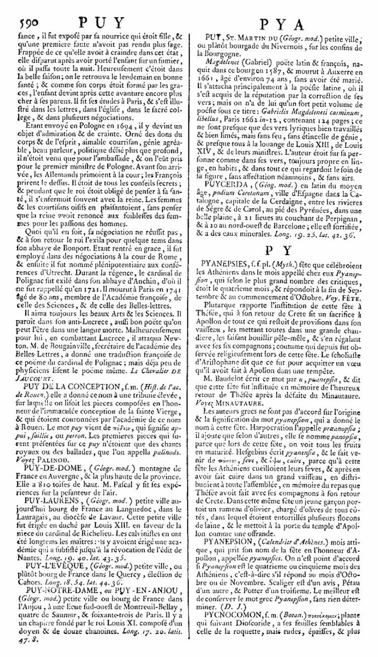 Page 590 du 13e tome de l’Encyclopédie de Diderot et d’Alembert.