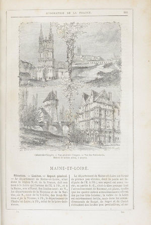 Géographie illustrée de la France de 1876 de Jules Verne.