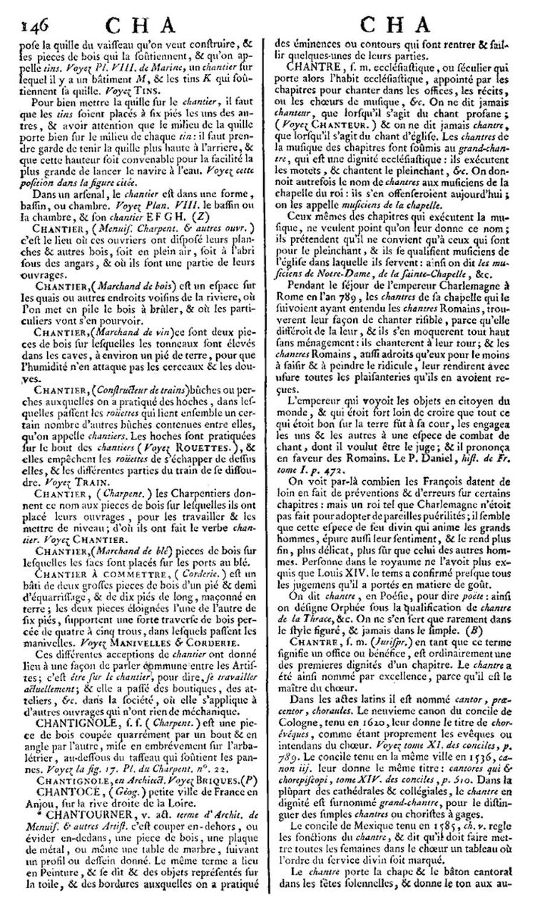 Page 146 du 3e tome de l’Encyclopédie de Diderot et d’Alembert.
