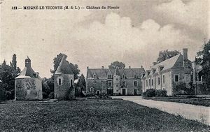Carte postale du château du Plessis.