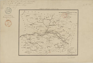 Carte des traces gallo-romaines en 1858