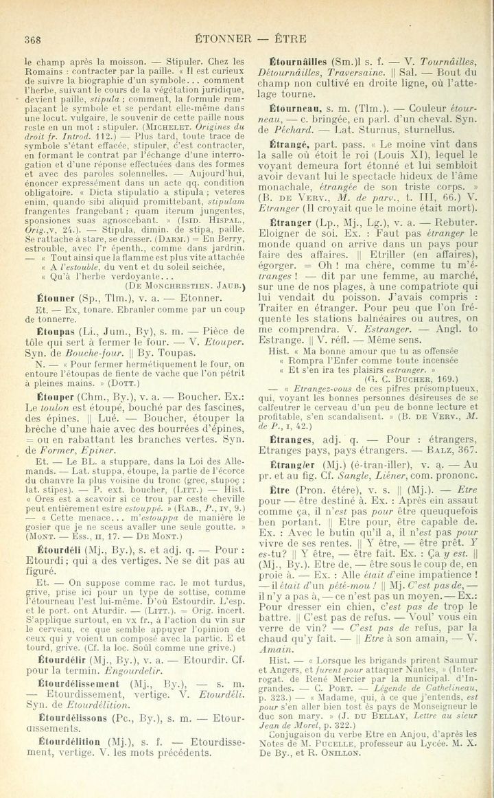 Page 368 du 1er volume du glossaire.