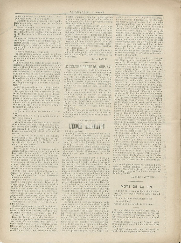 Page 6 du périodique Le Choletais.