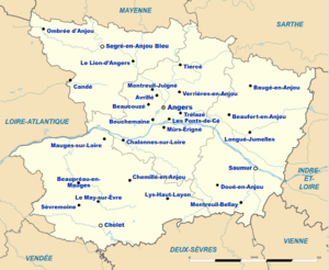Cartes des principales agglomérations et chefs-lieux du département.
