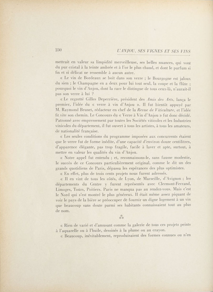 Page 230 de L'Anjou ses vignes et ses vins de Paul Maisonneuve.