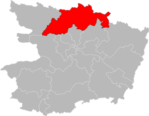 Carte de situation du canton.
