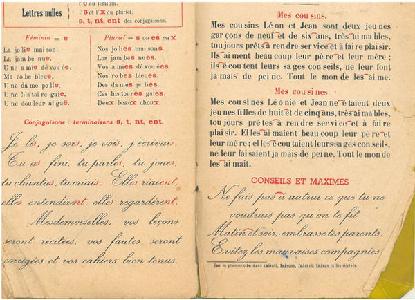 Pages 38 et 39 du livret de lecture de J. Stal.