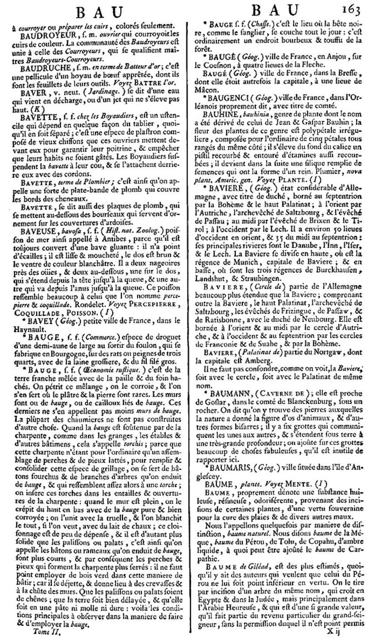 Page 163 du 2e tome de l’Encyclopédie de Diderot et d’Alembert.
