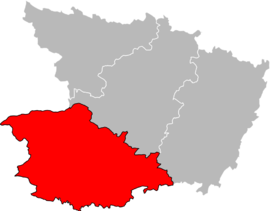 Carte de l'arrondissement en 2018.