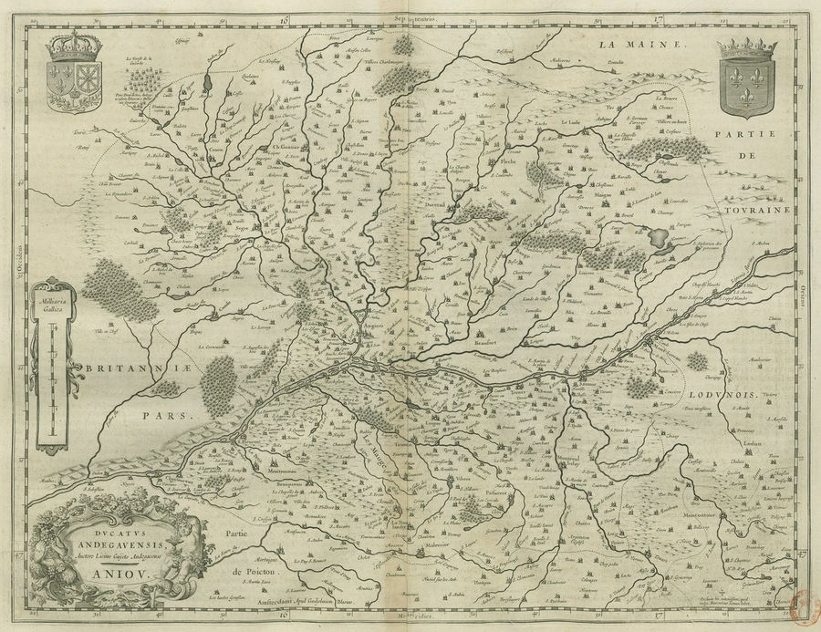 Carte du XVIe siècle de Lézin Guyet.