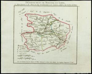 Carte Mayenne-et-Loire (1802).